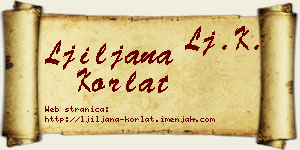Ljiljana Korlat vizit kartica